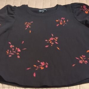 Democracy Navy Blue Knit Top